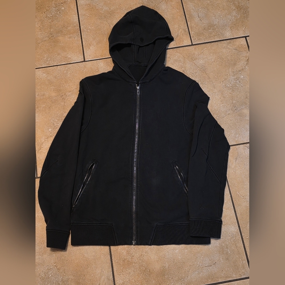 lululemon athletica Black Men's Full-Zip Hoodie Sweater